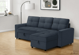 Urban Cali Sectional Sofa Venice Sleeper Sectional Sofa Bed with Reversible Storage Chaise - Available in 4 Colours