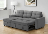 Urban Cali Sectional Sofa Venice Sleeper Sectional Sofa Bed with Reversible Storage Chaise - Available in 5 Colours