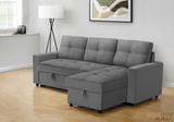 Urban Cali Sectional Sofa Venice Sleeper Sectional Sofa Bed with Reversible Storage Chaise - Available in 5 Colours