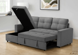 Urban Cali Sectional Sofa Venice Sleeper Sectional Sofa Bed with Reversible Storage Chaise - Available in 5 Colours