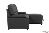 Urban Cali Sleeper Sectional Anaheim II Condo Sleeper Sectional Sofa Bed with Cup Holders and Storage Chaise