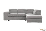 Urban Cali Sleeper Sectional Pasadena Large Sleeper Sectional Sofa Bed with Storage Ottoman and 2 Stools - Available in 2 Colours