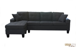 Burbank 96" Wide Sectional Sofa with Reversible Chaise - Available in 4 Colours